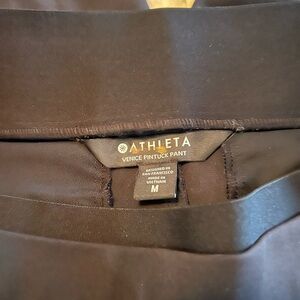 Athleta Venice Pintuck Pant Black Medium 597887